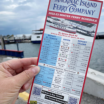 Schedule Tickets Winter Star Line Mackinac Island Ferry Company
