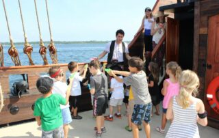 Image of kids having fun on the Good Fortune pirate ship