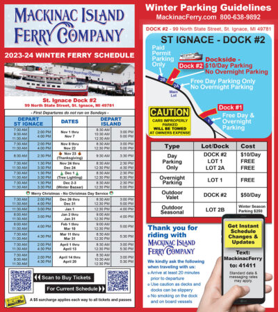 Mackinac Island Summer Ferry Schedules